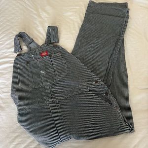 Striped Dickies Bib Overalls